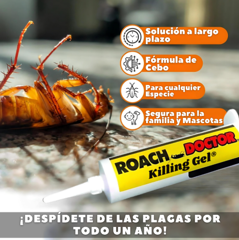 Elimina Plagas y Cafardos con el Gel Ultrapotente!