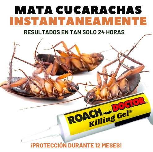 Elimina Plagas y Cafardos con el Gel Ultrapotente!